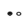 Grommet, Beveled, Black Matte, Solid Brass-LL (100 sets per bag), 5/16"