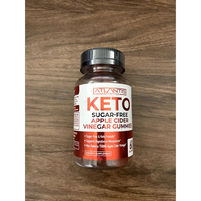 Sugar-Free Keto ACV Gummies 60 Gummies -2 per serv EXP 2/25