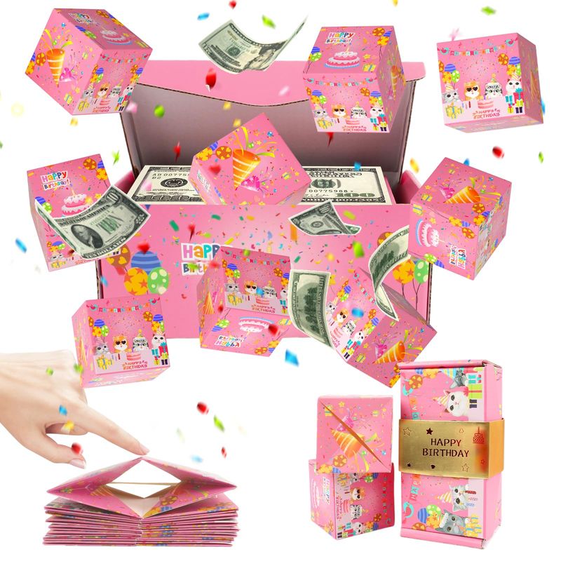 TamBee Surprise Gift Box Explosion for Money, Happy Birthday Surprise ...