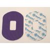 Medical Adhesive Patch Purple - 1.5" x 1" Hole, 30 Pack