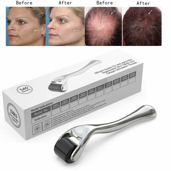 540 Titanium Micro Derma Roller 1.0 mm For Acne Scars Wrinkles ,Beard ,Hair Loss