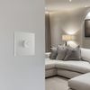 BG Electrical Evolve 200W Pearlescent White 2 Way Push On/Off Single Dimmer Switch