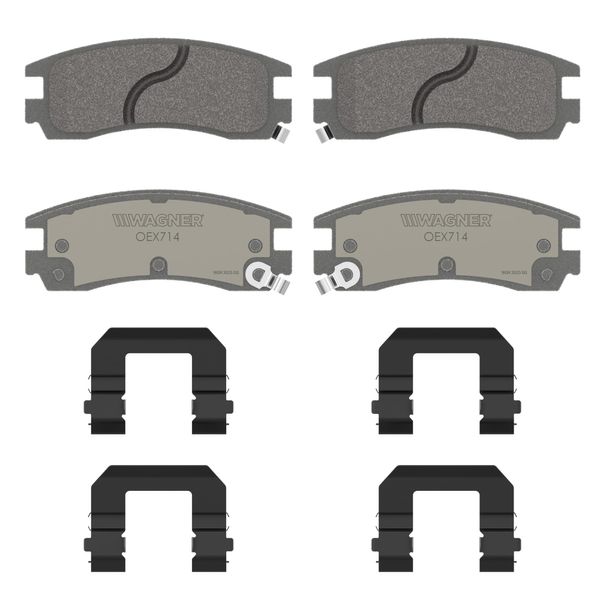 Wagner OEX OEX714 Disc Brake Pad Set Premium Ceramic