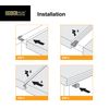 Deck Plus Eclipse Hidden Deck Fasteners, Deck Screws, Wood Screws, Stainless Steel, Black, 90 Pack