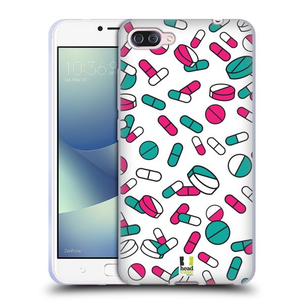 Head Case Designs Tablets And Capsules Pill Patterns Soft Gel Case Compatible With Zenfone 4 Max/Pro / ZC554KL