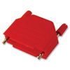 BACKSHELL, Plastic, Vertical, RED, 9WAY, D Sub Backshells, Qty X 1 | MC-DPPK9-RED-K