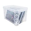 Advantus Super Stacker 4" x 6" Index Card Box, Clear, 1 Box, 40305