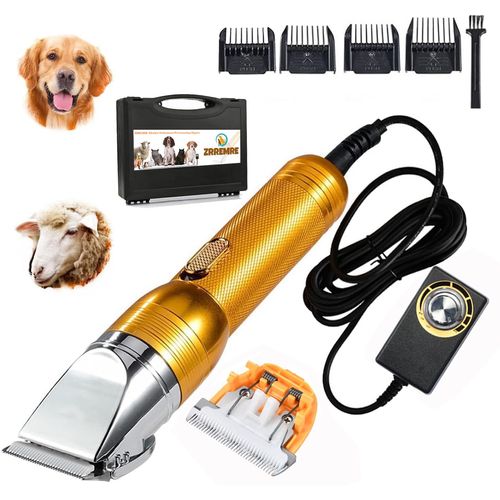 Electric Professional Dog Grooming Clippers,Powerful 350W Sheep Shears Speed-Adjustable Pet Grooming Clippers for Heavy Duty Long Hair,Horses Cat Farm Livestock Fur Trimmers Shaver for Thick Coats