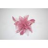 Pretty Cool - Dusky Pink Flower & Feather Comb Fascinator