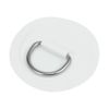 4pcs D Ring Patch PVC Stainless Steel Round Shape Gray fit for Kayak Canoe Deck