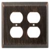 Franklin Brass 126389 Stately Double Duplex Outlet Wall Plate / Switch Plate / Cover, Venetian Bronze