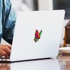 CafePress Rainbow Butterfly Rectangle Sticker Square Bumper Sticker Car Decal