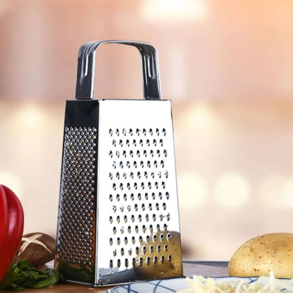 Food Grater Stainless Steel 4-Sided Box Vegetable Cheese Slicer Shredder Tools