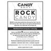 Navy Blue Rock Candy Crystal Sticks - Blue Raspberry Flavored - 36 Indiv. Wrapped