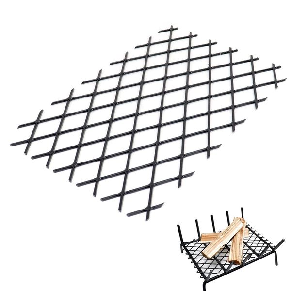 Fireplace Grate Ember Retainer 12 X 7.5 Inch,Heavy Duty Solid Steel,Add Suppo...