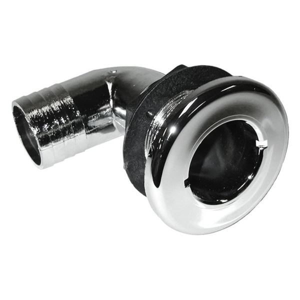 T & H MARINE Thru-Hull 90D 3/4" CHR
