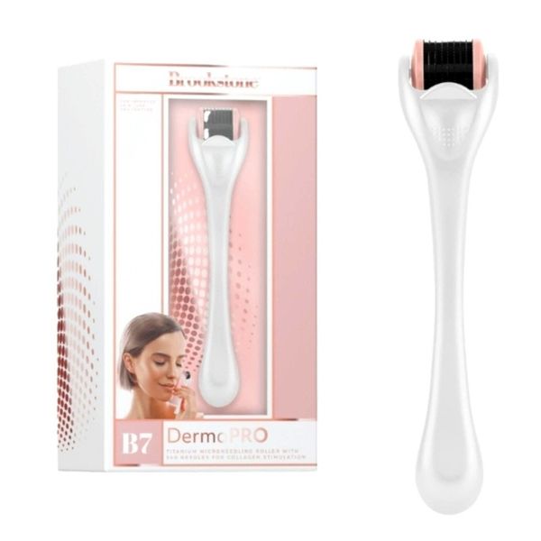 BROOKSTONE CORDLESS DERMA ROLLER REDUCES FINE LINES & WRINKLES NEW!