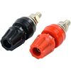 Heavy Duty Binding Post Red/Black Pair for 1/4" Ring Terminals (M6)