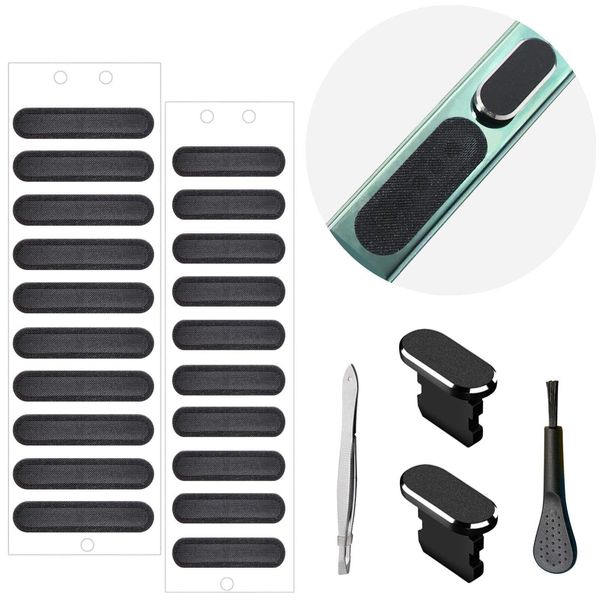 Phone Speaker Dustproof Stickers & Anti-dust Plug Kit Iphone 11/12/13 Compat...