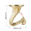 sourcing map Swag Hook Kit Brass Finish Plant Hanging Ceiling Hook