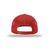 Richardson 112 Trucker OSFA Baseball Hat Ball Cap, Charcoal/Red