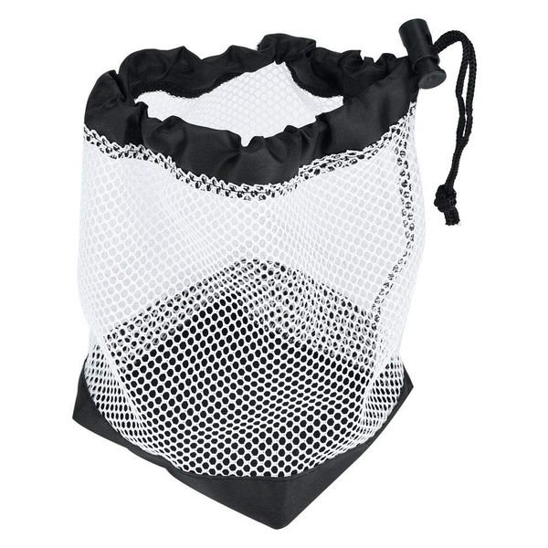 Hochwertiges Nylonmaterial Golfball-Tasche,Golfballs-Halter Netztasche Nylon-Mesh-Packsack mit Kordelzug zum Verschließen