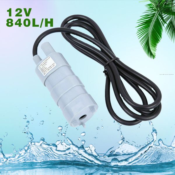 840L/H Submersible Water Pump Aquarium Fountain Pool Pond Fish Tank Flood 12V