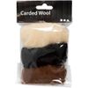 Creativ 45338 Company 10-Piece Carded Wool, Grey