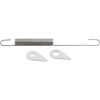 Brake Pedal Return Spring With Mounting Tabs, Stainless Steel