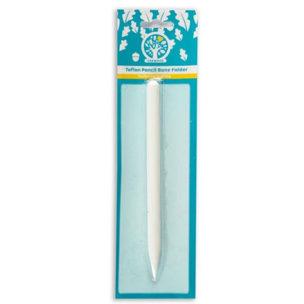 Oakwood Archer Teflon Pencil Bone Folder,WHITE