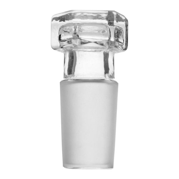EISCO Hollow Stopper, Hexagonal - 14/23 Cone - Flat End - Borosilicate Glass