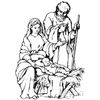 Art Stamps Holy Family Stamp