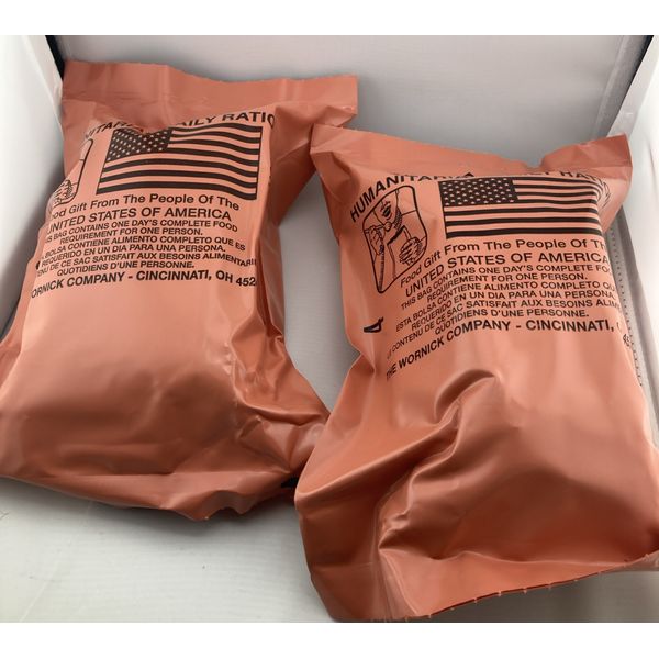 2 Emergency food Humanitarian Random ￼Daily Ration. Sealed ￼