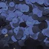10mm Flat Sequins Navy Blue Matte Metallic Medium Hole Made in USA