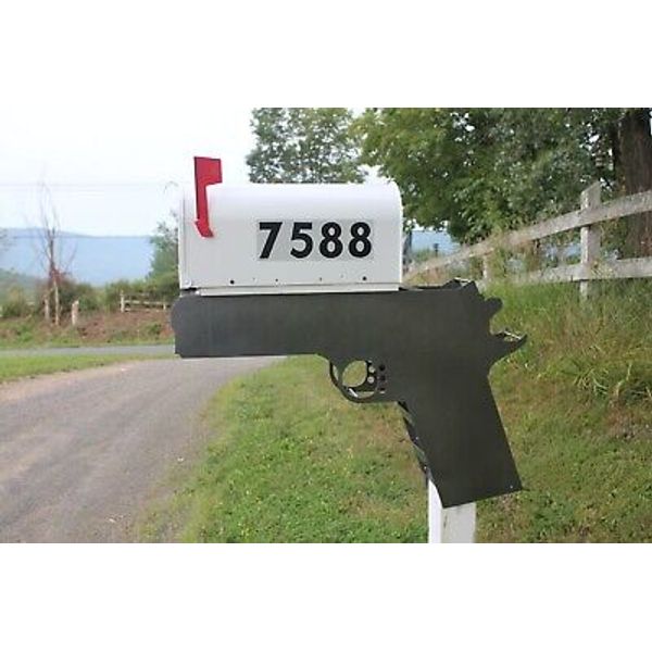 MAILBOX  POST TOPPER COLT 1911  #30261