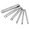 DEWIN Tap Extractor, Steel Broken Head Taps Remover Stripped Screw Tap Extractor Set Bolt Extractor Set(6Pcs/Set)