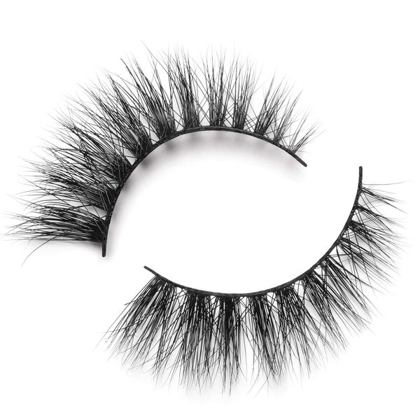 Lilly Lashes in Doha - Wispy, Flare Shaped False Eyelashes | 3D Mink Lashes | 15mm length, Reusable Up to 25 Wears