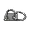 Marine hardware Square Pad Eye Plate With Ring Set 4 PC 1/4" Welded Formed