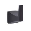 Oak Wall Mounted Robe and Towel Hook in Matte Black - 563RHMB