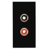 BG EMRCA2B Euro Module RCA x2 Outlet - Black