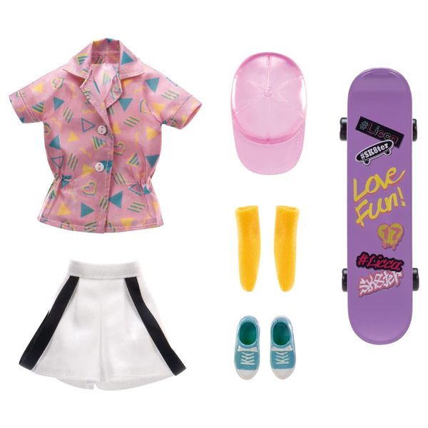 TAKARA TOMY #Licca Chan Outfit, #Skateboard Street Wear, Dress, Doll Clothes