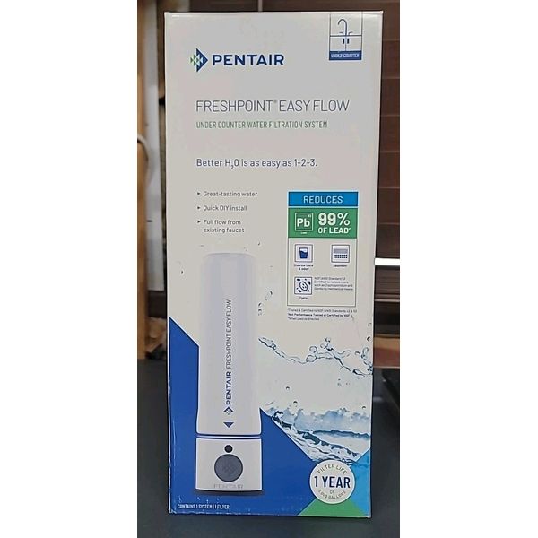 PENTAIR FreshPoint Easy Flow Under Sink Water Filtration System, NSF Certified