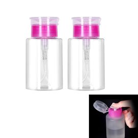 180ml Empty Glass Bottle Push Down Alcohol Pump Dispenser Liquid Bottle  Container for Toner, Makeup Remover and Nail Polish Remover