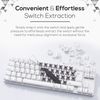 Qisan Keycap Puller Black Stainless Steel Keycap Removal Tool Expert for Mechanical Keyboard Magicforce