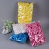 100Pcs Disposable Elastic Plastic Shower Caps Bath Hair Cap for Spa,Home Use,Hotel and Hair Salon (Pink)