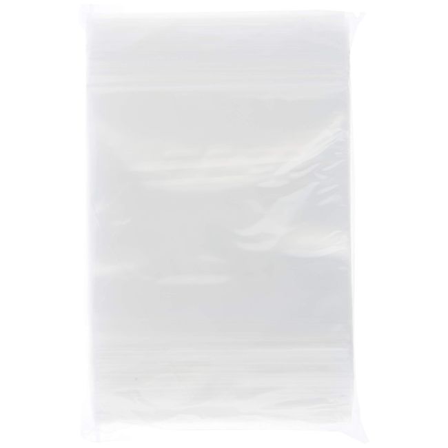 Plymor Heavy Duty Plastic Reclosable Zipper Bags With White Block