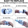Shower Water Filter For Showerhead (Aqua Elegante) - Brushed Nickel