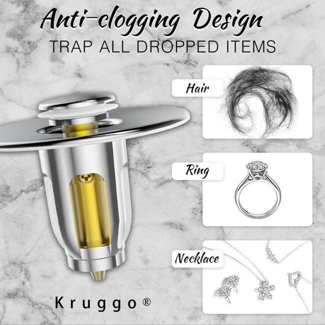 Drain Stopper Anti Clogging Pop-Up Bounce Core Bathroom Universal