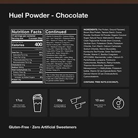  Huel Black Edition - Nutritionally Complete 100% Vegan  Gluten-Free - Less Carbs More Protein - Powdered Meal (Chocolate, 1 Bag) :  Grocery & Gourmet Food