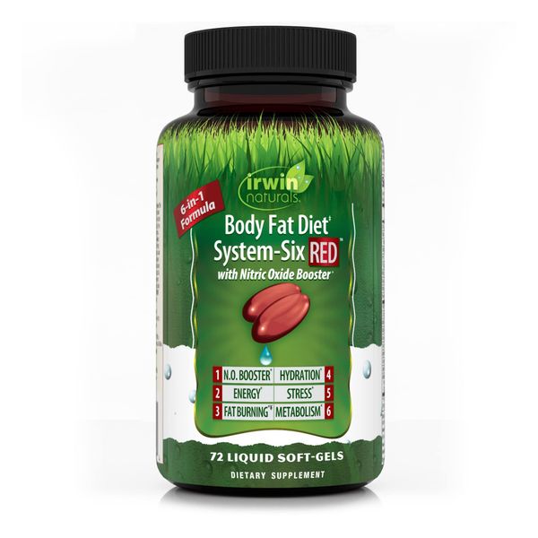 Irwin Naturals Body Fat Diet System-Six Red, 72 Softgels